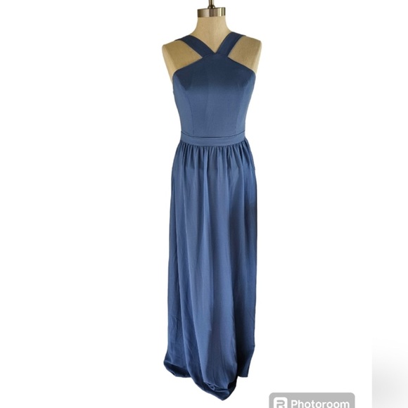 Lulu’s Blue Formal Dress - HEMMED - Picture 2 of 5
